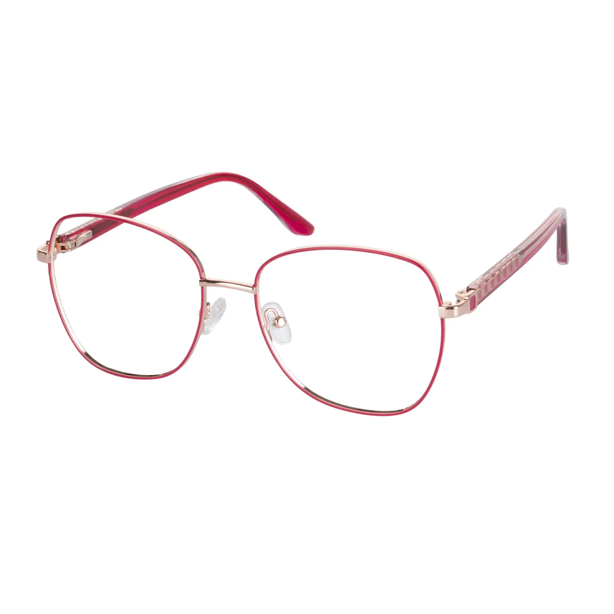 Boogie - Square Red Glasses for Women