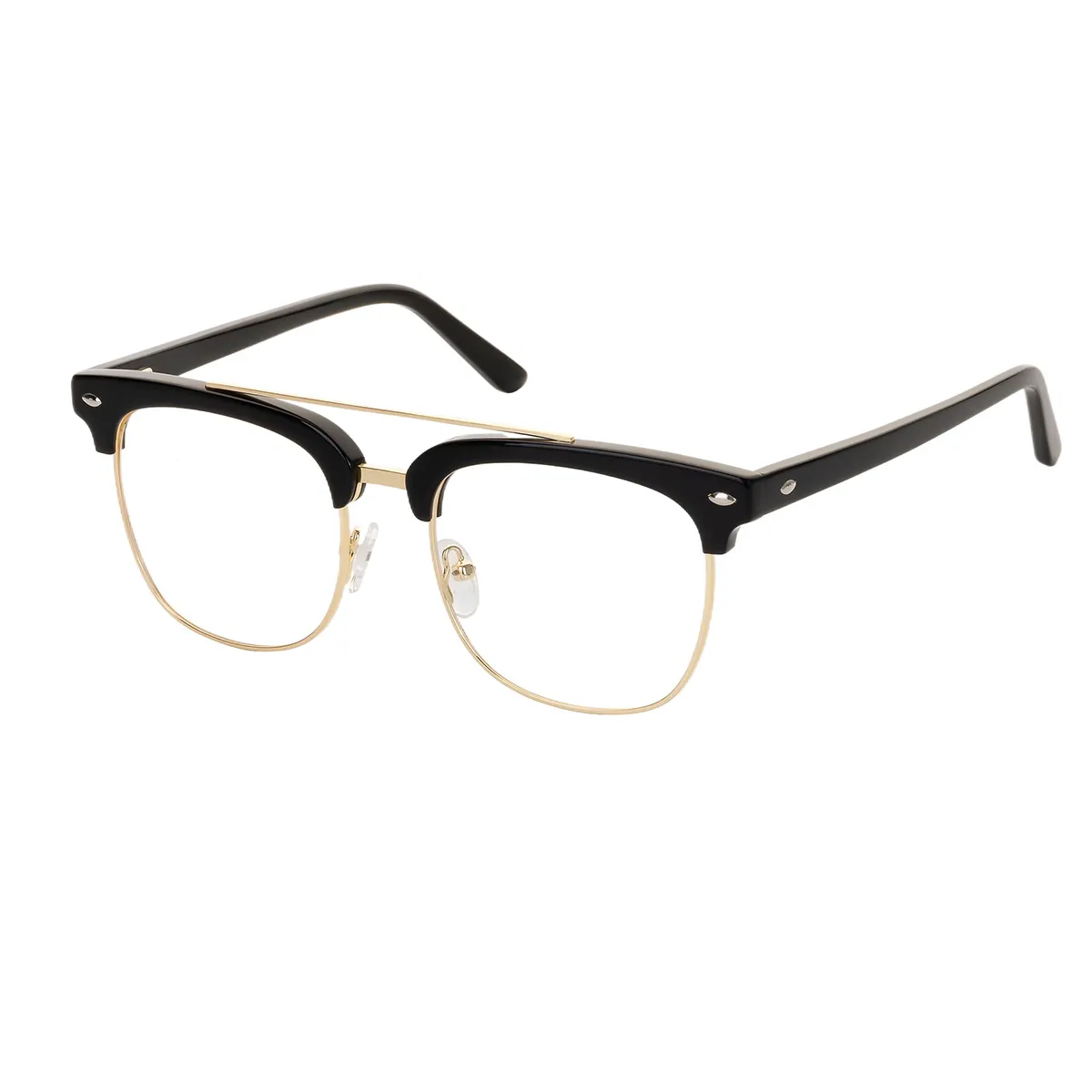 Tori - Browline Black Glasses for Men
