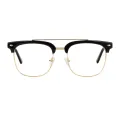 Tori - Browline Black Glasses for Men