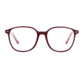 Winner - Square Red Glasses for Men & Women