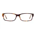 Boston - Rectangle Tortoiseshell Glasses for Men & Women