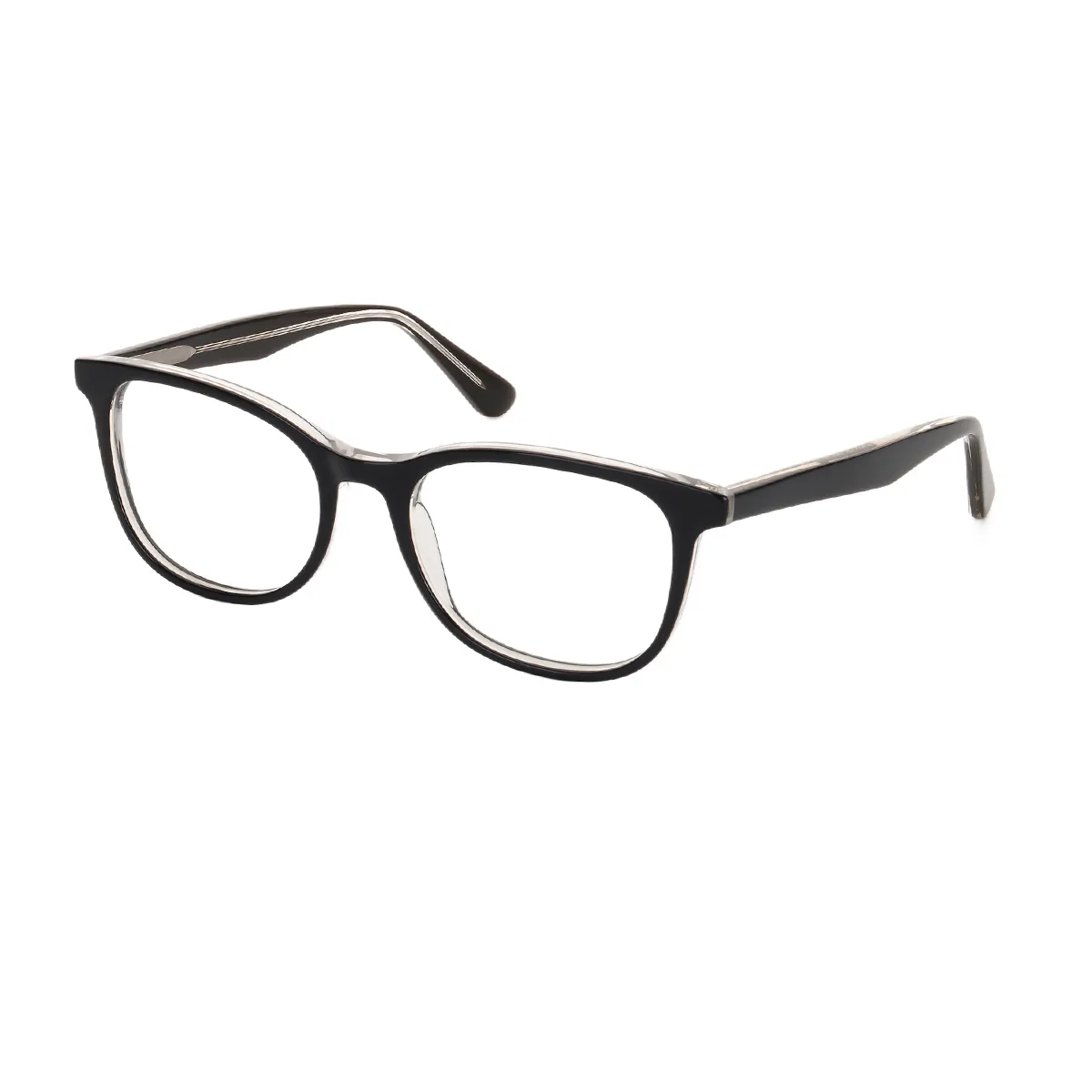 Ring - Oval Black Glasses for Men & Women