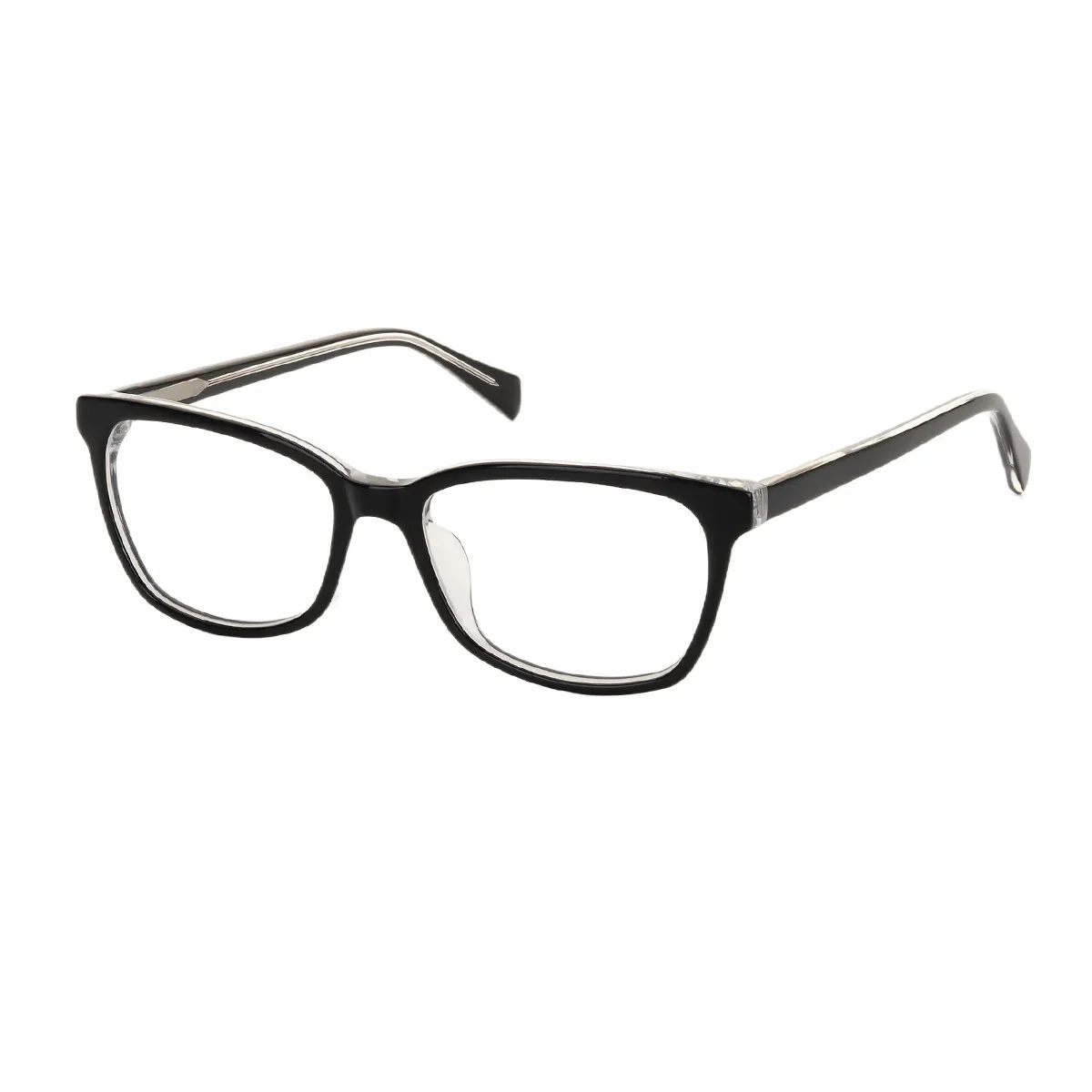 Buke - Square Black Glasses for Men & Women - EFE
