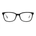 Buke - Square Black Glasses for Men & Women