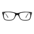 Ken - Rectangle Black Glasses for Men & Women