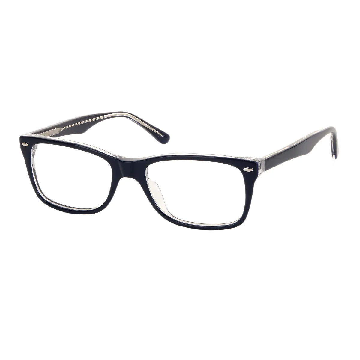 Classic Square Gray Glasses for Men & Women