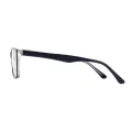 Ken - Rectangle Gray Glasses for Men & Women