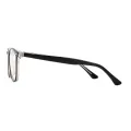 September - Round Black-Translucent Glasses for Men & Women