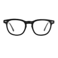 Linga - Rectangle Black Glasses for Men & Women