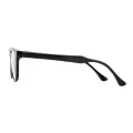 Linga - Rectangle Black Glasses for Men & Women