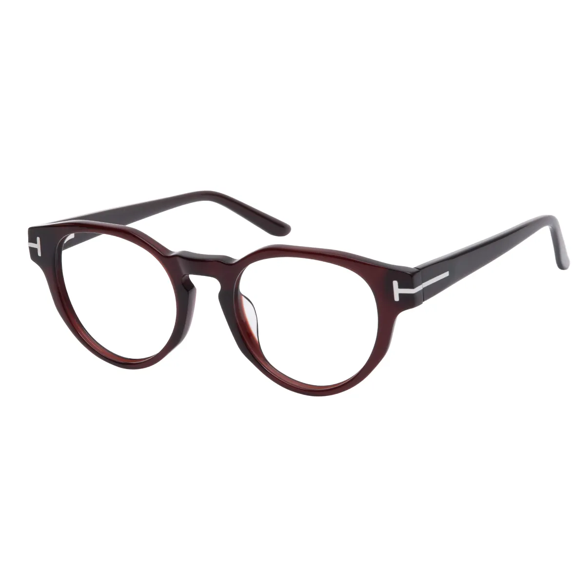Reina - Round Brown Glasses for Women