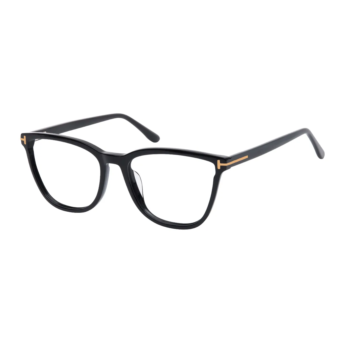 Darian - Square Black Glasses for Men & Women