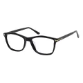 Nemeth - Rectangle Black Glasses for Men & Women