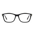 Nemeth - Rectangle Black Glasses for Men & Women
