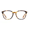 Ruth - Square Tortoiseshell-Brown Glasses for Women