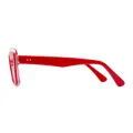 Lincoln - Square Red Glasses for Women