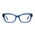 Lincoln - Square Dark Blue Glasses for Women