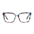 Balfore - Square Tortoiseshell-Purple Glasses for Women