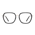 Eulalia - Geometric Black Glasses for Women