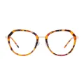 Zinnia - Geometric Tortoiseshell Glasses for Women