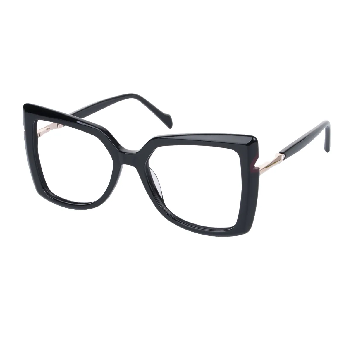 Sophia - Square Black Glasses for Women