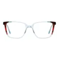 Becky - Rectangle Translucent Glasses for Women