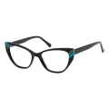 Paloma - Cat-eye Black Glasses for Women