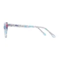 Paloma - Cat-eye Translucent Blue Glasses for Women