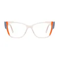 Nadia - Cat-eye Cream Glasses for Women