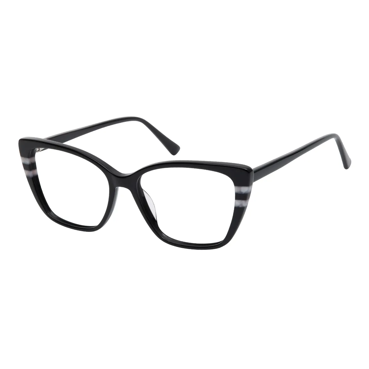 Brooke - Square Black Glasses for Women