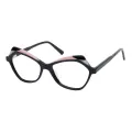 Nevada - Geometric Black Glasses for Women
