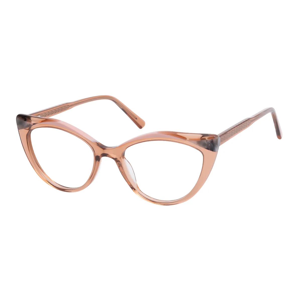 Evajane - Cat-eye Brown Glasses for Women