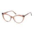 Evajane - Cat-eye Brown Glasses for Women