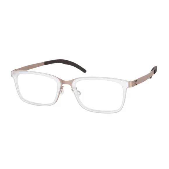 square transparent-gold eyeglasses