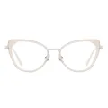 Mireille - Cat-eye White Glasses for Women