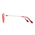 Mireille - Cat-eye Red Glasses for Women