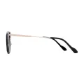 Henry - Cat-eye Black-Gold Glasses for Women