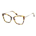 Henry - Cat-eye Yellow-Tortoiseshell-Gold Glasses for Women