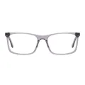 Jocab - Rectangle Silver Glasses for Men & Women