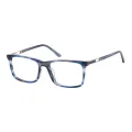 Jocab - Rectangle Blue Glasses for Men & Women