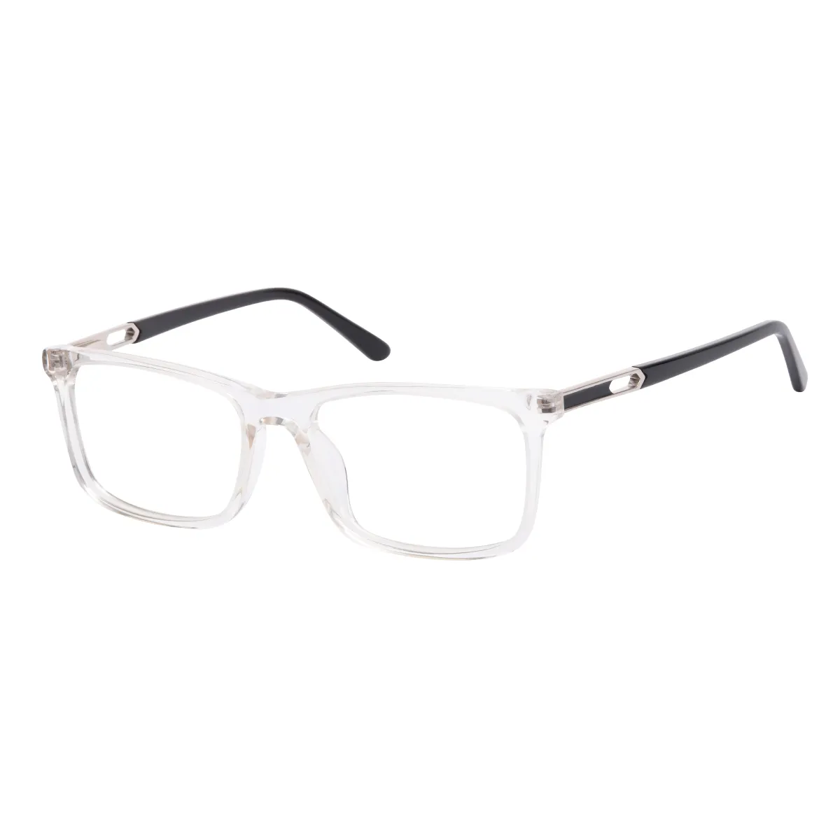 Jocab - Rectangle White Glasses for Men & Women