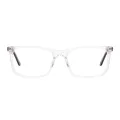 Jocab - Rectangle White Glasses for Men & Women