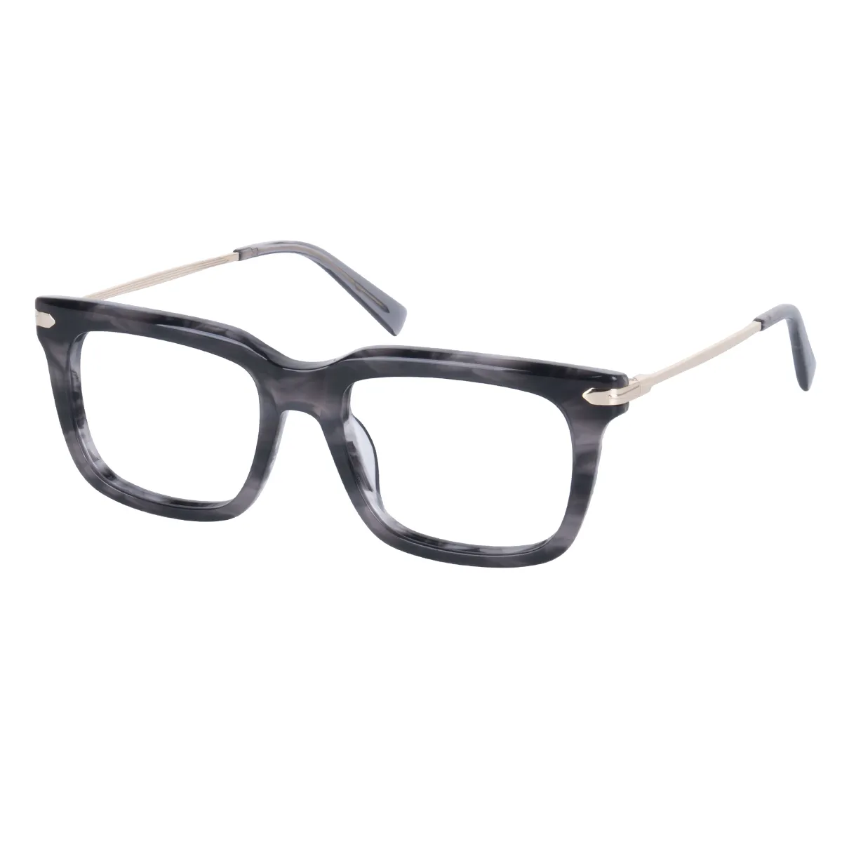 Bing - Square Gray-Tortoiseshell Glasses for Men & Women