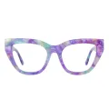Gill - Cat-eye Purple Glasses for Women