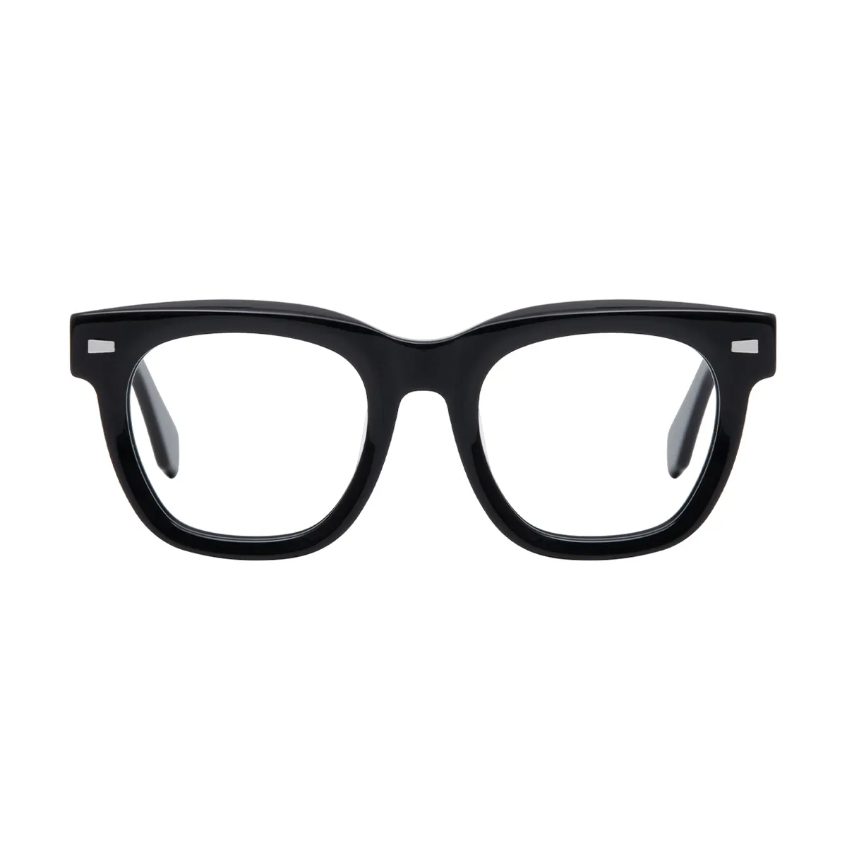 Morty - Square Black Glasses for Men & Women
