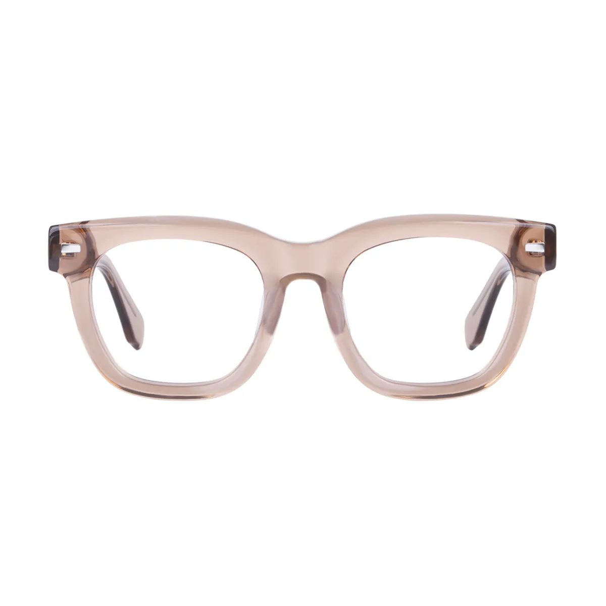 Morty - Square Brown Glasses for Men & Women