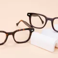 Shaun - Rectangle Black Glasses for Men & Women