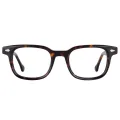 Shaun - Rectangle Tortoiseshell Glasses for Men & Women