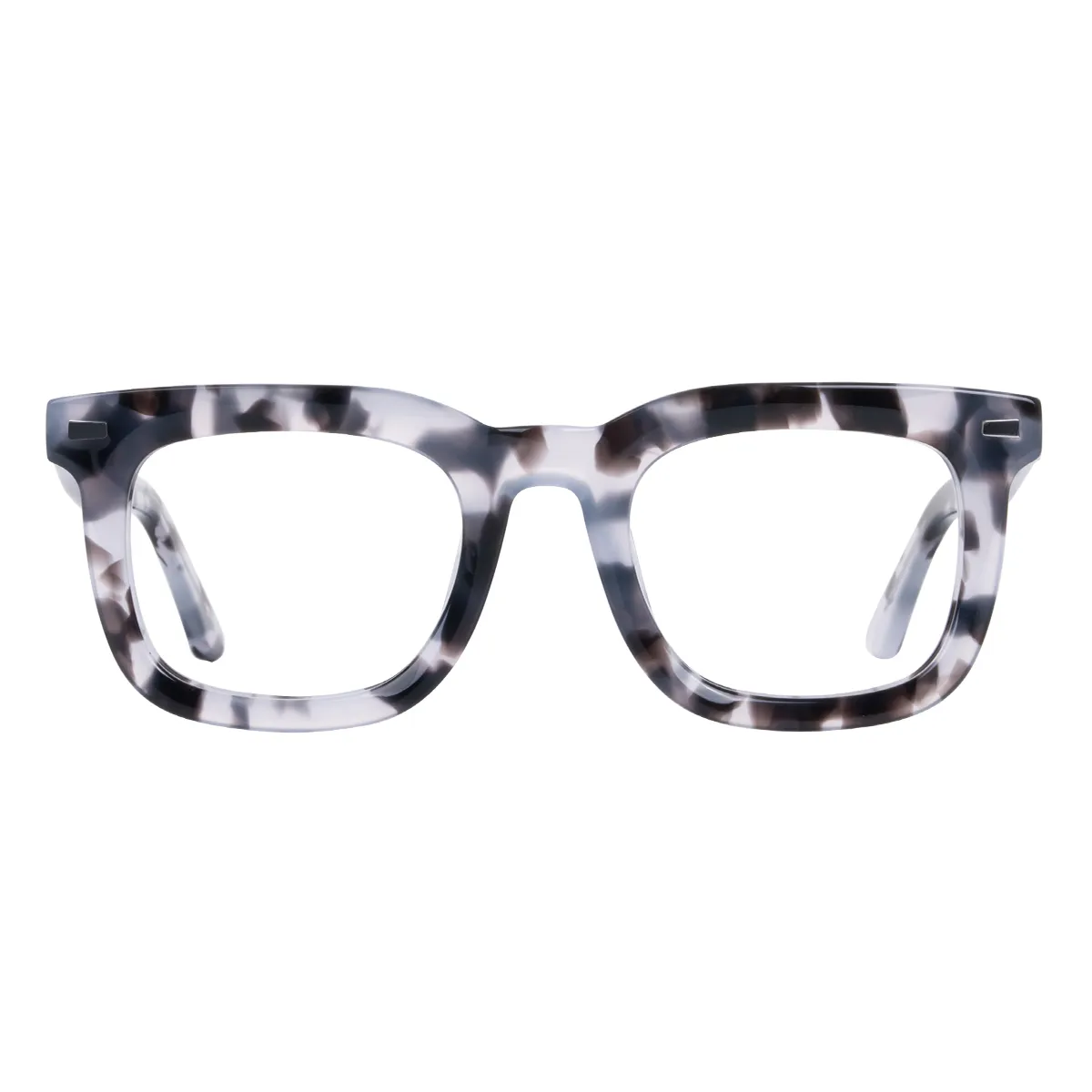 Feb - Square White-Tortoiseshell Glasses for Men & Women