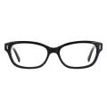 Melissa - Oval Black Glasses for Women
